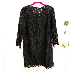 Mini Black Gap Dress, lace overlay